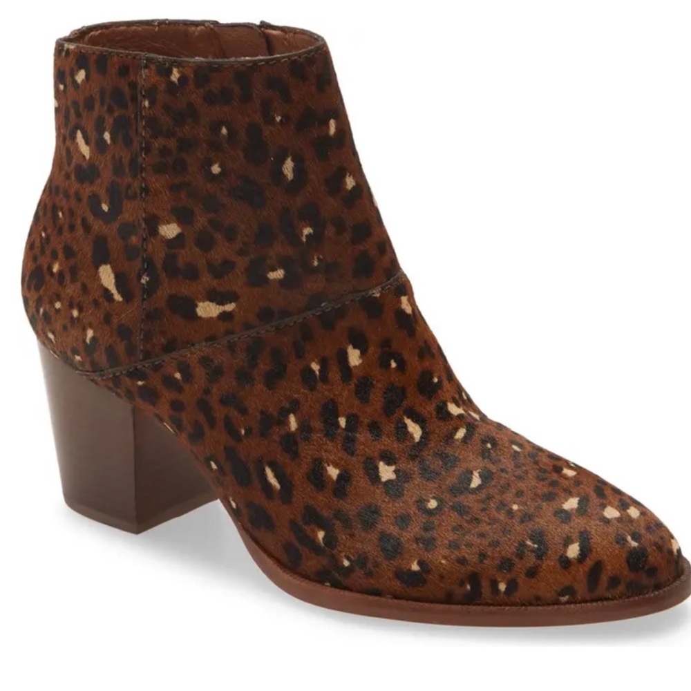 The Rosie Ladies Women’s Ankle Boot Bootie Rich Brown Multi Calf Hair Size 7